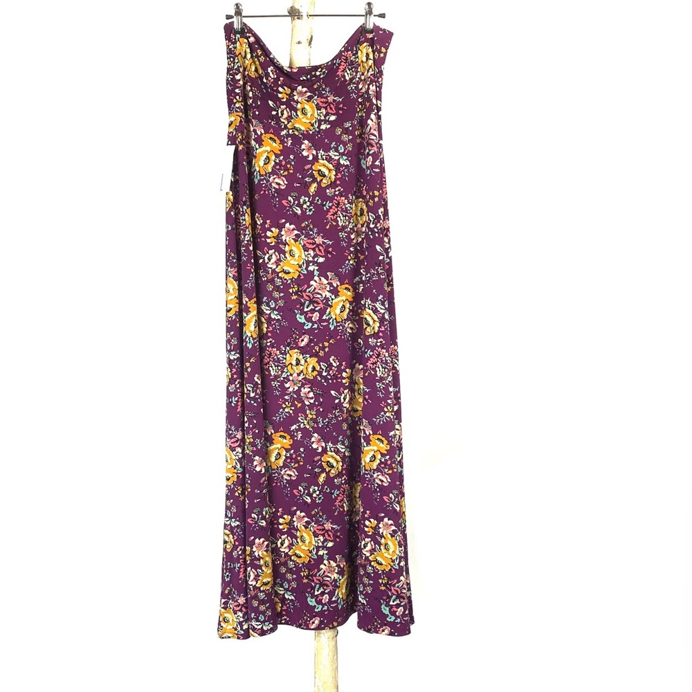 LuLaRoe Cranberry Maxi Skirt